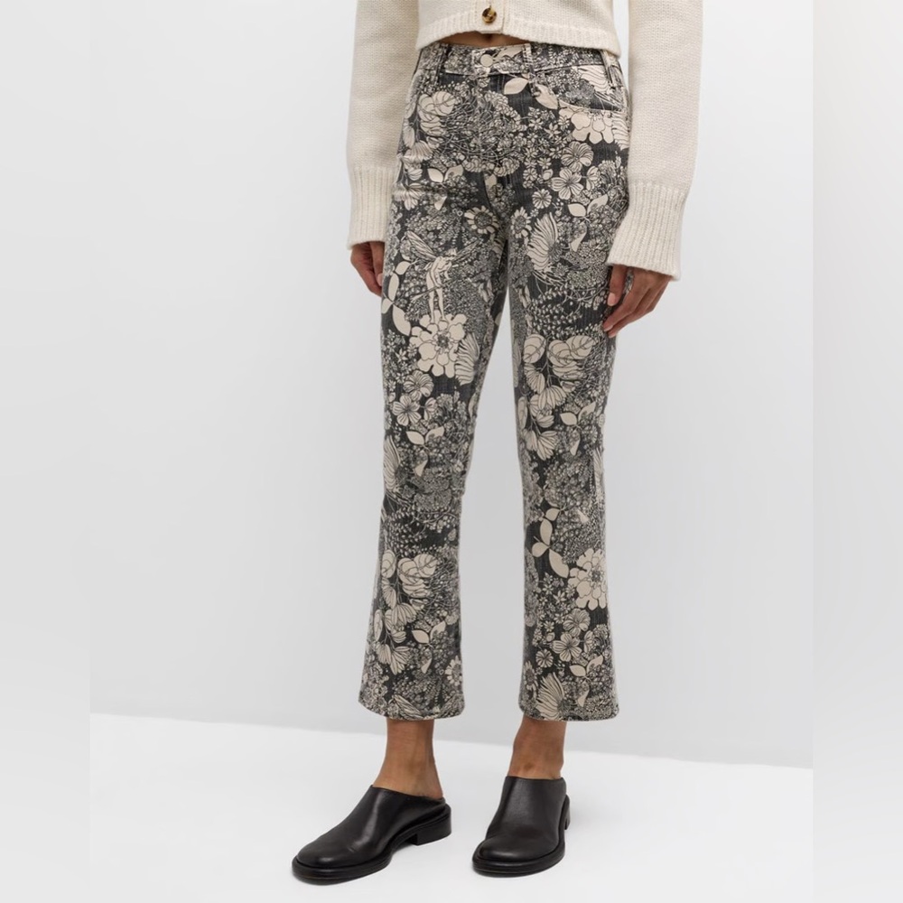 NWT MOTHER The Hustler Ankle Jean in French Fairytale Size 26 27
